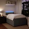 vidaXL Boxspringbett mit Matratze Dunkelgrau 120x200 cm Samt 3288583 Bild 5