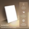 B.K.Licht - LED Deckenlampe mit indirektem Licht, Flach, Neutralweißes Licht, IP44, Panel, LED Lampe, Deckenleuchte, Badezimmer Lampe, Wohnzimmerlampe, Küchenlampe, 29 x 29 x 3 cm, Weiß Bild 4