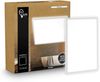 B.K.Licht - LED Deckenlampe mit indirektem Licht, Flach, Neutralweißes Licht, IP44, Panel, LED Lampe, Deckenleuchte, Badezimmer Lampe, Wohnzimmerlampe, Küchenlampe, 29 x 29 x 3 cm, Weiß Bild 3