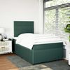 vidaXL Boxspringbett mit Matratze Dunkelgrün 120x190 cm Samt 3292289 Bild 3