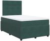 vidaXL Boxspringbett mit Matratze Dunkelgrün 120x190 cm Samt 3292289 Bild 2