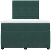 vidaXL Boxspringbett mit Matratze Dunkelgrün 120x190 cm Samt 3292289 Bild 4
