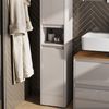 Badschrank Majest Cashmere/Artisan 30.2 x 191.5 cm mit 2 Türen Vicco Bild 4