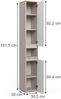 Badschrank Majest Cashmere/Artisan 30.2 x 191.5 cm mit 2 Türen Vicco Bild 2