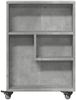 vidaXL Aufbewahrungswagen Schmal Betongrau 48x13x68 cm Holzwerkstoff 855226 Bild 4