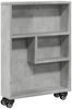 vidaXL Aufbewahrungswagen Schmal Betongrau 48x13x68 cm Holzwerkstoff 855226 Bild 2