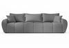 AX LIVING Malatya Big Sofa mit Schlaffunktion Schlafsofa Hellgrau 246 Bild 3