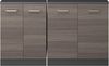 Dachschrägenschrank-Set Rion Edelgrau/Anthrazit 2er Set Vicco Bild 5
