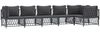vidaXL 6-tlg. Garten-Lounge-Set mit Kissen Anthrazit Stahl 3186877 Bild 3