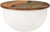 Couchtisch, Sofatisch Weiß 50x27 cm Altholz Massiv Bild 2