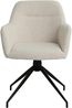 CLP Esszimmerstuhl Merlinda mit Teddystoff, 360° drehbar mit Armlehnen,creme Bild 5