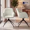 CLP Esszimmerstuhl Merlinda mit Teddystoff 360° drehbar mit Armlehnen,creme Bild 2