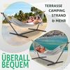 KESSER® Hängematte LAKE mit Gestell, für 2 Personen, 200kg Belastbarkeit, Grau Bild 5
