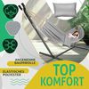KESSER® Hängematte LAKE mit Gestell, für 2 Personen, 200kg Belastbarkeit, Grau Bild 3