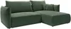 Vente-unique - CARISU Sofa Stoff Grün - B 167 cm x H 89 cm x L 245 cm Bild 2