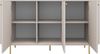 AX LIVING Kommode Halay Beige, 3 Türen Moderne Rillenstruktur 164,6 cm mit, runden Kanten Bild 3