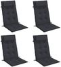 vidaXL Hochlehner-Auflagen 4 Stk. Schwarz Oxford-Gewebe 361896 Bild 3