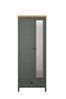 Garderobenschrank >Stanton< in Tannengrün / Eiche - 77x198x39cm (BxHxT) Bild 2
