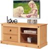 TV-Board >Hallfrid< 2 Schubladen, 2 Fächer, in Kiefer natur - 120x57x50cm (BxHxT) Bild 4