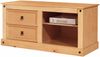 TV-Board >Hallfrid< 2 Schubladen, 2 Fächer, in Kiefer natur - 120x57x50cm (BxHxT) Bild 5