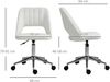 Drehstuhl 49x60x79-91 cm, ergonomisch gepolstert, beige Bild 3