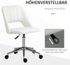 Drehstuhl 49x60x79-91 cm, ergonomisch gepolstert, beige Bild 4