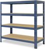 shelfplaza HOME 90x40x50 cm Schwerlastregal in blau mit 4 Böden und 175 kg Traglast pro Boden Bild 5