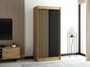 MOEBLO Kleiderschrank MELO (mit/ ohne Schubladen, Schwebetürenschrank Schrank Garderobe Schiebtüren Schlafzimmer Wohnzimmerschrank) (BxHxT):100/120/150/180/200/250x200x62 cm Bild 5