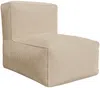Vente-unique - NOUMARA Sessel StoffSamt Beige - B 95 cm x H 80 cm x L 70 cm Bild 3