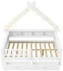 OKWISH Kinderbett Hausbett aus Holz mit LED-Licht (Stauraum – großes Plattformbett mit Schutzgitter, Regalen und Schubladen für Kinderzimmer, Jugendzimmer & Schlafzimmer, für Mädchen und Jungen, 1-tlg, 205 x 147 x 179) Bild 4