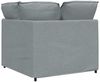 vidaXL Modulares Sofa Eckmodul mit Kissen Hellgrau 100 cm 4104447 Bild 5