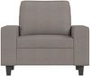 vidaXL Sessel mit Hocker Taupe 60 cm Stoff 3201150 Bild 4