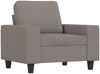 vidaXL Sessel mit Hocker Taupe 60 cm Stoff 3201150 Bild 3