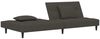 vidaXL Schlafsofa 2-Sitzer mit 2 Kissen Dunkelgrau Samt 375808 Bild 4