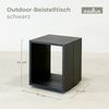 osoltus Premium Lounge Design Alu Beistelltisch Charcoal Grau Lykke Bild 3