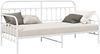 vidaXL Tagesbettrahmen Weiß 100 x 200 cm Pulverbeschichteter Stahl 42002647 Bild 2