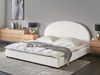 Bett mit Lattenrost Stoff VAUCLUSE 180 x 200 cm Cremeweiß Bild 3