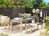 Tisch mit Bank OSTUNI Beton 180x90x76 cm Grau Bild 3