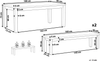 Tisch mit Bank OSTUNI Beton 180x90x76 cm Grau Bild 2