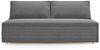 Sofa Designersofa AMANDA 3-Sitzer mit Schlaffunktion in Stoff Poso Grau Bild 2