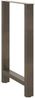 vidaXL Bartischbeine Naturstahl 2 Stk. 60x(90-91) cm Stahl 4013335 Bild 4