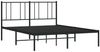 vidaXL Bettgestell mit Kopfteil Metall Schwarz 140x190 cm 352480 Bild 3
