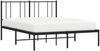 vidaXL Bettgestell mit Kopfteil Metall Schwarz 140x190 cm 352480 Bild 5