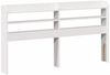 vidaXL Kopfteil mit Ablagen Weiß 160 cm Massivholz Kiefer 850945 Bild 2