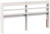 vidaXL Kopfteil mit Ablagen Weiß 160 cm Massivholz Kiefer 850945 Bild 5