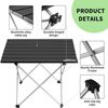 Klappbarer Campingtisch Aluminium Strand Picknick Faltbar mit Tragetasche Bild 4