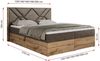 Boxspringbett mit Kopfteil und Topper, Polsterbett - GUNAR - 140 x 200 cm - Braun Velvet - H3 - Topper T25 Bild 5