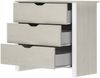 Calicosy Kommode 3 Schubladen Nairobi - L88 x H80 x P43 cm - Grau Bild 4
