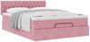 vidaXL Ottoman-Bett mit Matratze Rosa 140x190 cm Samt 3311848 Bild 5