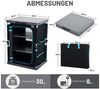 TIMBER RIDGE Campingtisch Faltbar Campingküche, Campingschrank mit 3 Fächern und 30kg Tragkraft (1-St), aus Aluminium und Polyester, 60 x 50 x 80 cm, schwarz Bild 3